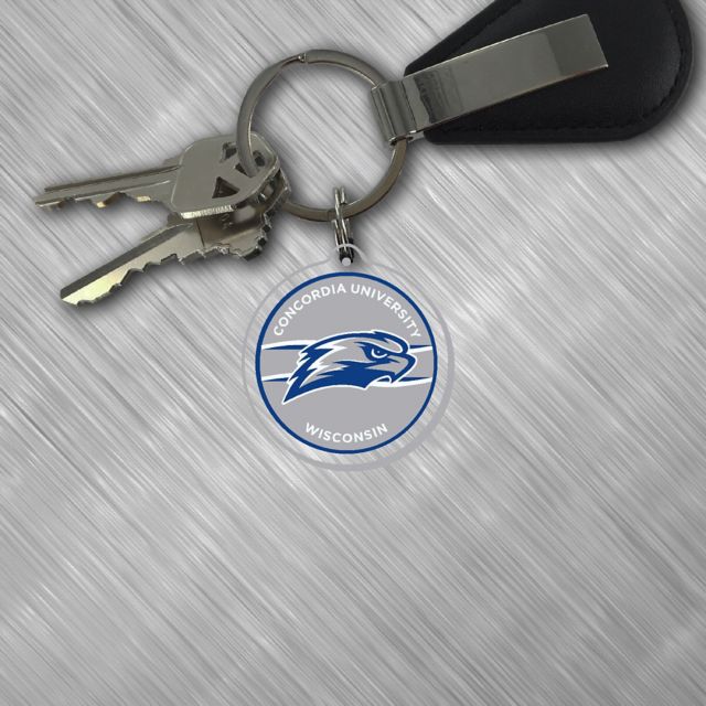 Concordia University Wisconsin Falcons Laser Cut Keytag