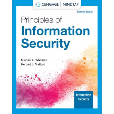 University South Florida-Tampa CIS 3360 MindTap Whitman/Mattord's Principles of Information Security,