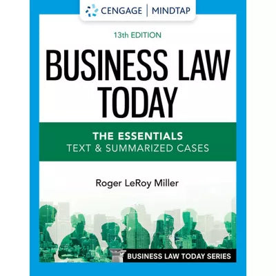 MindTap for Miller's Business Law Today, The Essentials
