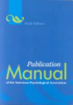 Publication Manual of APA